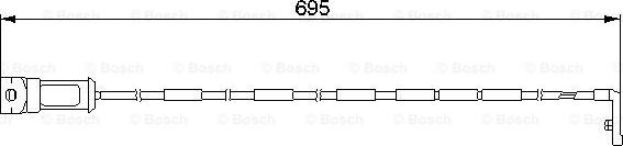 BOSCH 1 987 474 929 - İkaz kontağı, fren balatası aşınması www.parts5.com