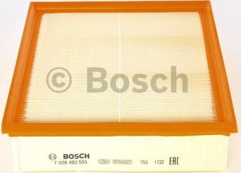 BOSCH F 026 400 555 - Air Filter www.parts5.com