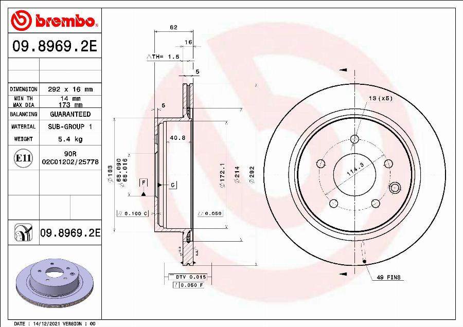 Brembo KT08020 - Kit frenos, freno de disco www.parts5.com