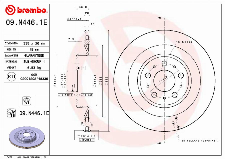 Brembo KT 08 004 - Brake Set, disc brakes www.parts5.com
