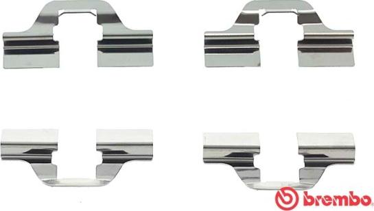 Brembo A 02 205 - Accessory Kit for disc brake Pads www.parts5.com