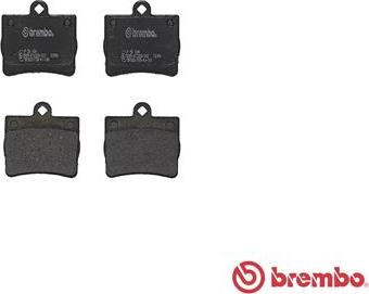 Brembo P 50 024 - Brake Pad Set, disc brake www.parts5.com