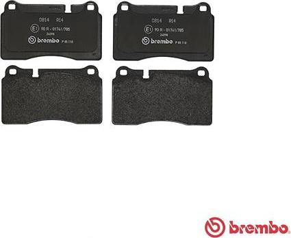 Brembo P 85 110 - Brake Pad Set, disc brake www.parts5.com