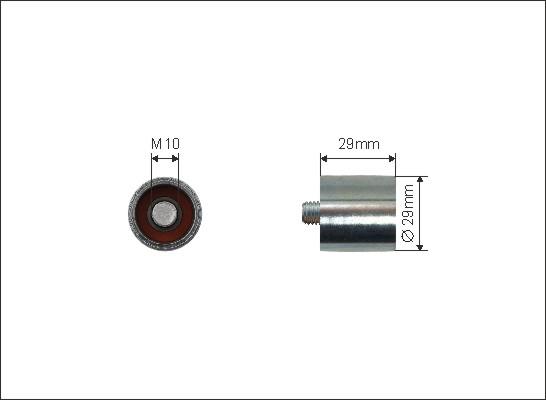 Caffaro 65-00 - Deflection / Guide Pulley, timing belt www.parts5.com