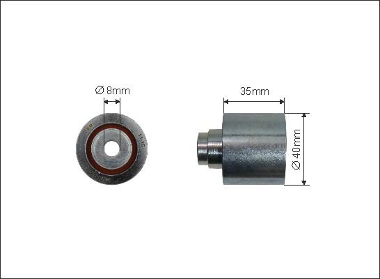 Caffaro 62-35 - Deflection / Guide Pulley, timing belt www.parts5.com