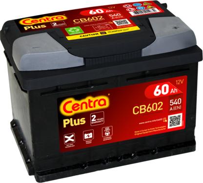 CENTRA CB602 - Стартерная аккумуляторная батарея, АКБ www.parts5.com