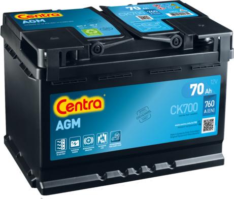 CENTRA CK700 - Стартерная аккумуляторная батарея, АКБ www.parts5.com