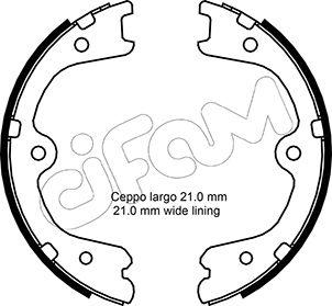 Cifam 153-297 - Brake Shoe Set, parking brake www.parts5.com