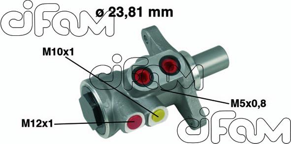 Cifam 202-448 - Brake Master Cylinder www.parts5.com