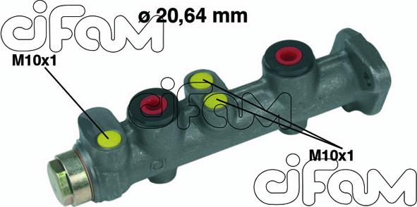 Cifam 202-066 - Brake Master Cylinder www.parts5.com
