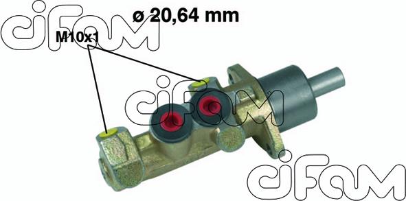 Cifam 202-242 - Brake Master Cylinder www.parts5.com