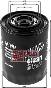 Clean Filters DF1898 - Oil Filter www.parts5.com
