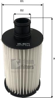 Clean Filters ML4571 - Oil Filter www.parts5.com
