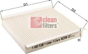 Clean Filters NC2348 - Filter, interior air www.parts5.com