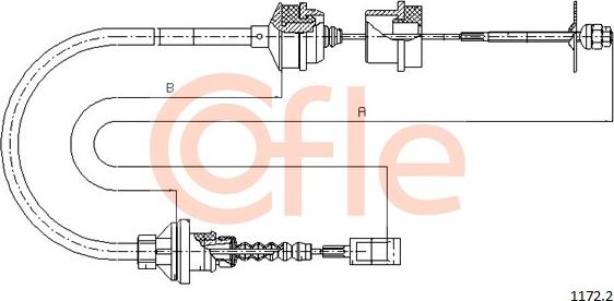 Cofle 1172.2 - Clutch Cable www.parts5.com