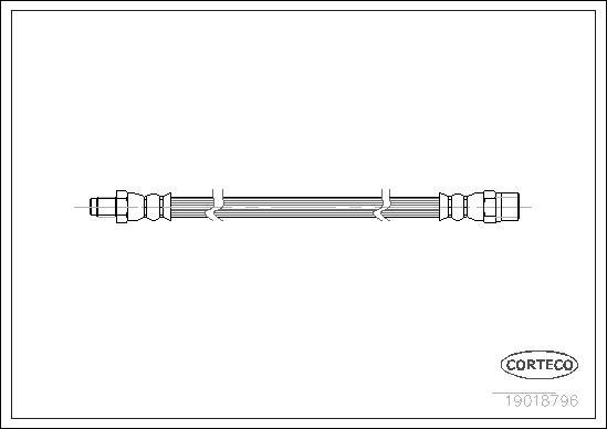 Corteco 19018796 - Tubo flexible de frenos www.parts5.com