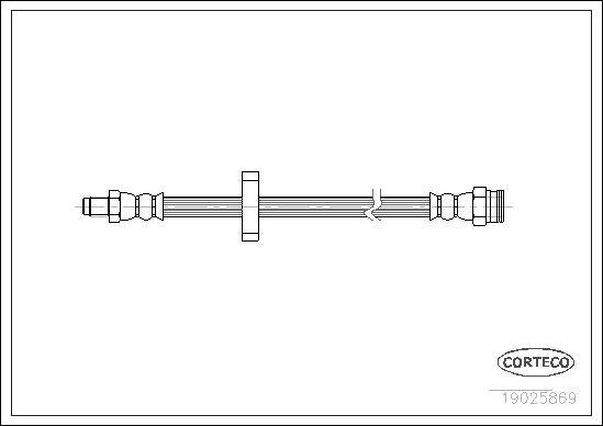 Corteco 19025869 - Tubo flexible de frenos www.parts5.com