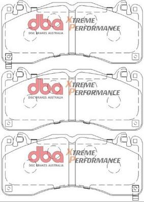 DBA Australia DB9021XP - Комплект высокоэффективных тормозных колодок www.parts5.com