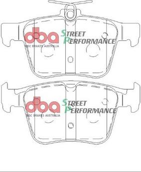 DBA Australia DB2415SP - High Performance Brake Pad Set www.parts5.com