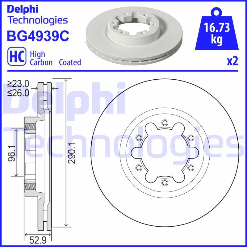 Delphi BG4939C - Brake Disc www.parts5.com