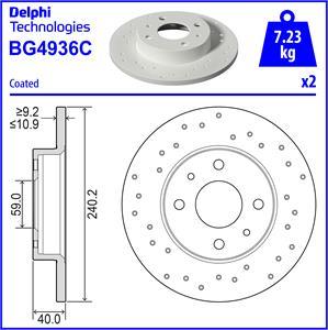 Delphi BG4936C - Brake Disc www.parts5.com