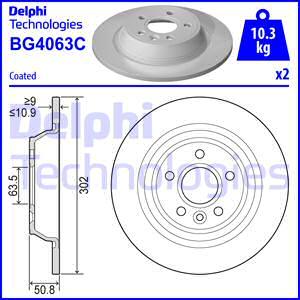 Delphi BG4063C - Brake Disc www.parts5.com