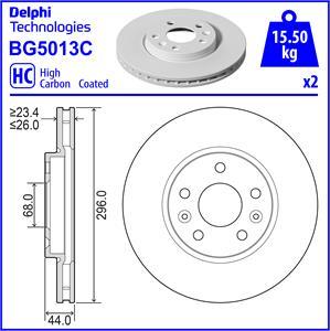 Delphi BG5013C - Brake Disc www.parts5.com