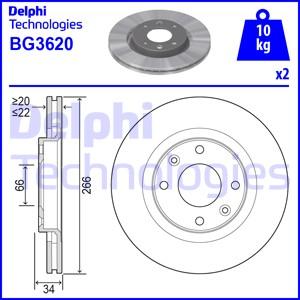 Delphi BG3620 - Brake Disc www.parts5.com