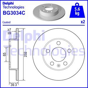 Delphi BG3034C - Brake Disc www.parts5.com