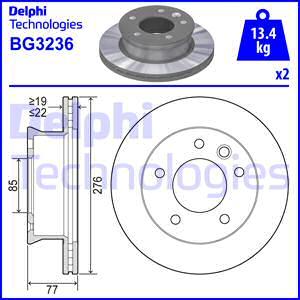 Delphi BG3236 - Brake Disc www.parts5.com