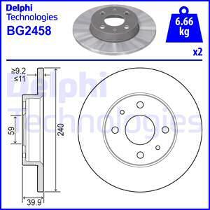 Delphi BG2458 - Brake Disc www.parts5.com