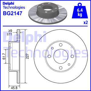 Delphi BG2147 - Brake Disc www.parts5.com