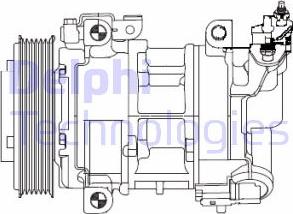 Delphi CS20325 - Compressor, air conditioning www.parts5.com