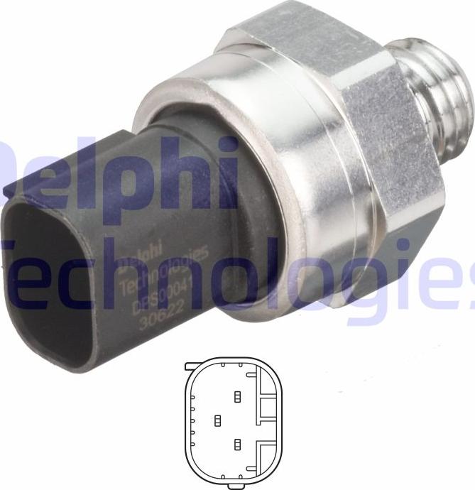 Delphi DPS00041-12B1 - Sensor, exhaust pressure www.parts5.com