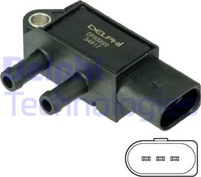 Delphi DPS00020 - Sensor, exhaust pressure www.parts5.com