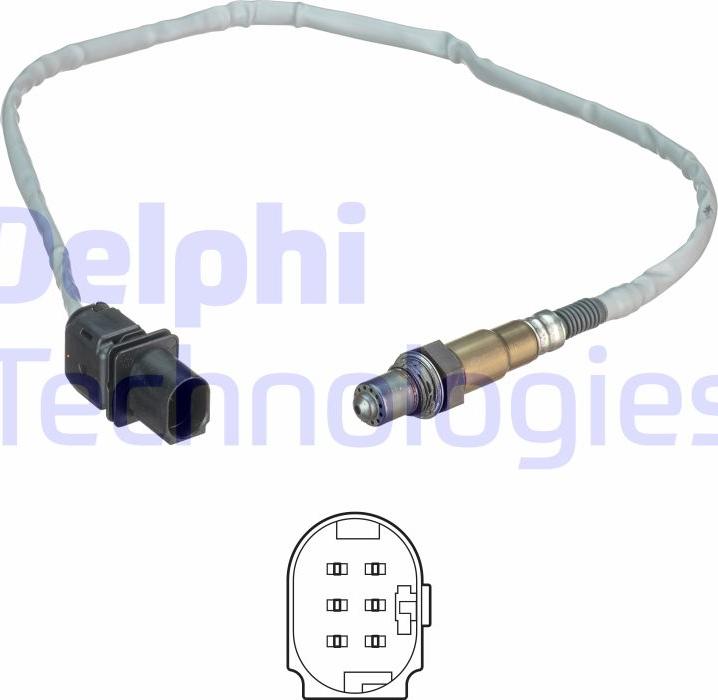 Delphi ES20541-12B1 - Лямбда-зонд, датчик кислорода www.parts5.com