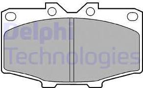 Delphi LP448 - Brake Pad Set, disc brake www.parts5.com