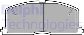 Delphi LP460 - Brake Pad Set, disc brake www.parts5.com