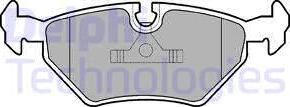Delphi LP555 - Brake Pad Set, disc brake www.parts5.com