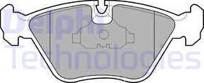 Delphi LP602 - Brake Pad Set, disc brake www.parts5.com