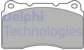 Delphi LP1944 - Brake Pad Set, disc brake www.parts5.com