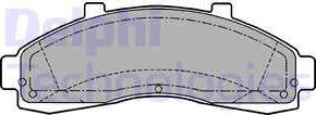 Delphi LP1625 - Brake Pad Set, disc brake www.parts5.com