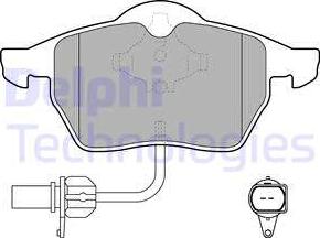 Delphi LP1672 - Brake Pad Set, disc brake www.parts5.com