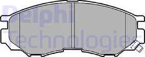 Delphi LP1010 - Brake Pad Set, disc brake www.parts5.com