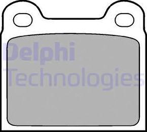 Delphi LP18 - Brake Pad Set, disc brake www.parts5.com