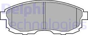 Delphi LP812 - Brake Pad Set, disc brake www.parts5.com