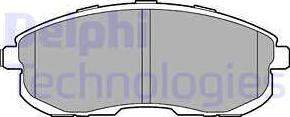Delphi LP3245 - Brake Pad Set, disc brake www.parts5.com