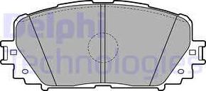 Delphi LP2123 - Комплект спирачно феродо, дискови спирачки www.parts5.com