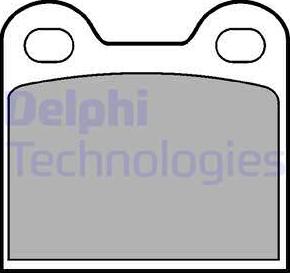 Delphi LP21 - Brake Pad Set, disc brake www.parts5.com