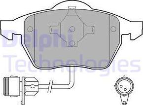 Delphi LP784 - Brake Pad Set, disc brake www.parts5.com